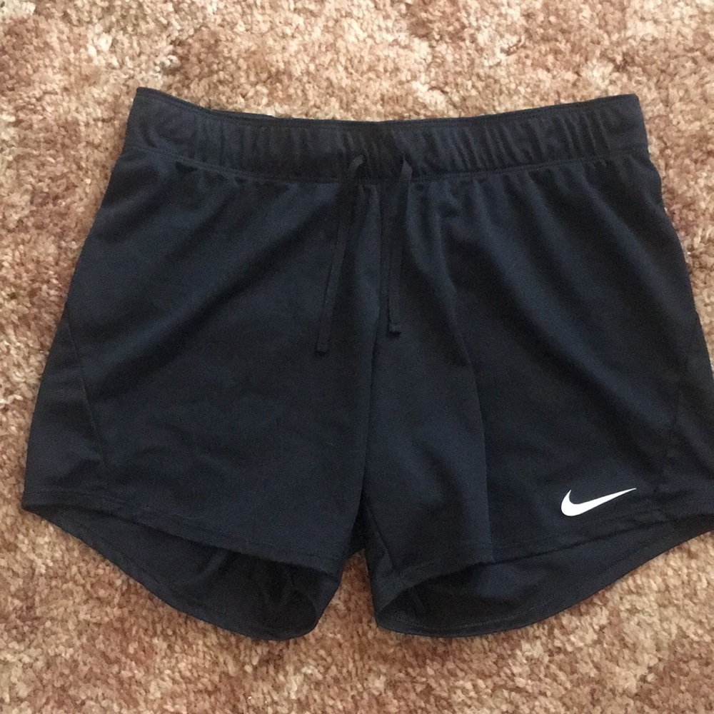 Black nike running shorts